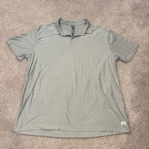 Vuori Light Gray Polo Shirt